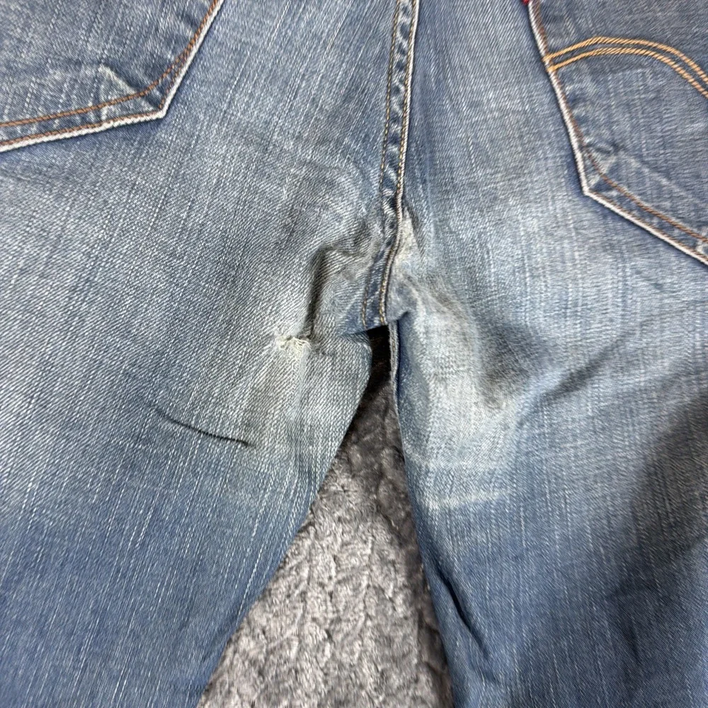 Levis 519 Jeans W34 L32 Mens Blue Super Skinny Fit Stretch‎ Denim
